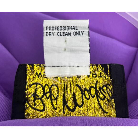 Bob Mackie Wearable Art VTG 100% Silk Color  Block Button Down Shirt Blouse 2X - Picture 9 of 9